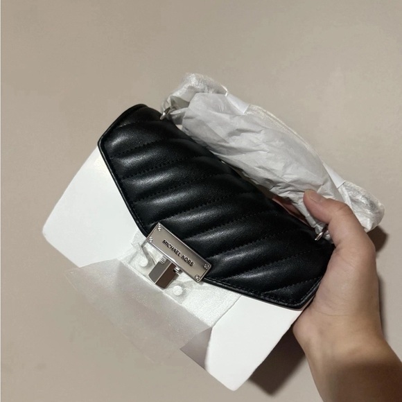 Michael Kors Black Quilted Clutch - Picture 1 of 5
